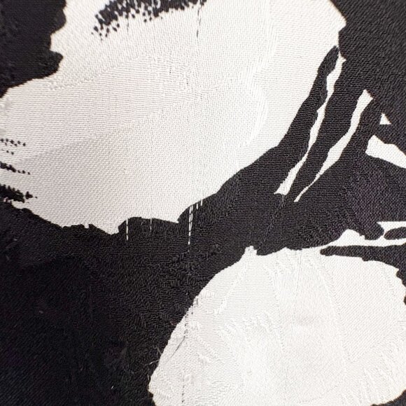 80's Flora Kung New York Power Suit Silk Button Down Dress with Shoulder Pads - Picture 10 of 10